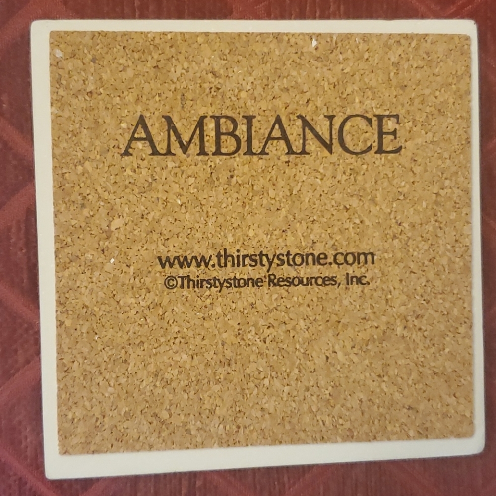 Card themed absorbent ceramic coasters - Picture 4 of 4